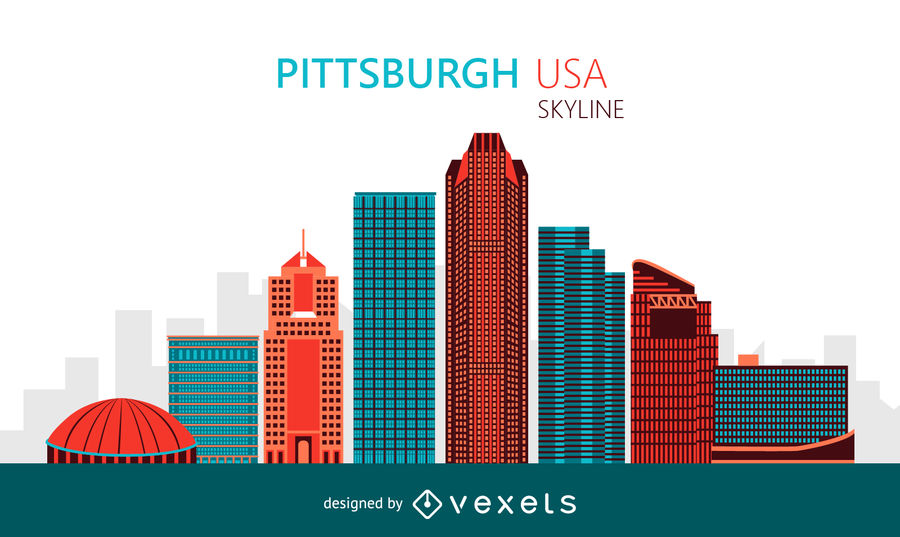 900x537 Pittsburgh Skyline Illustration