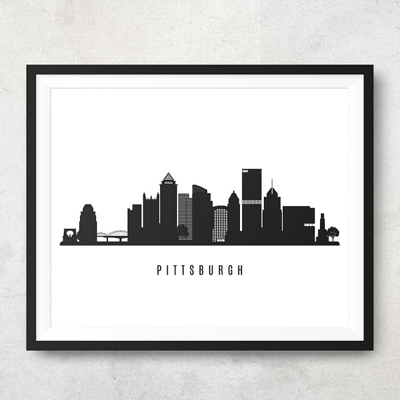 570x570 Pittsburgh Skyline Printable