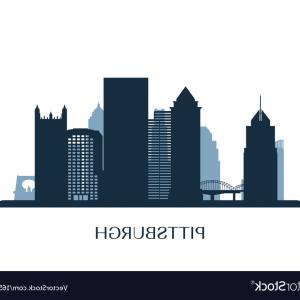 300x300 Photostock Vector A Pittsburgh Skyline Outline On White Background