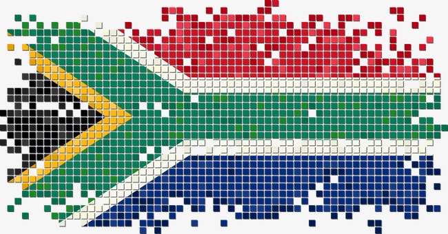 650x340 South African Flag Pixel Vector, Flag Vector, Flag Design, Pixel