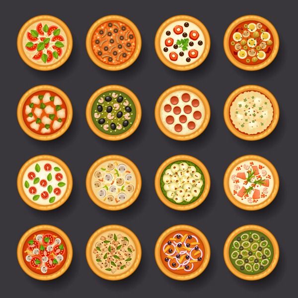 Pizza Icon Vector
