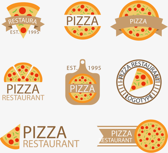 650x595 Vector Hand Painted Pizza Icon, Hand Vector, Pizza Vector, Icon