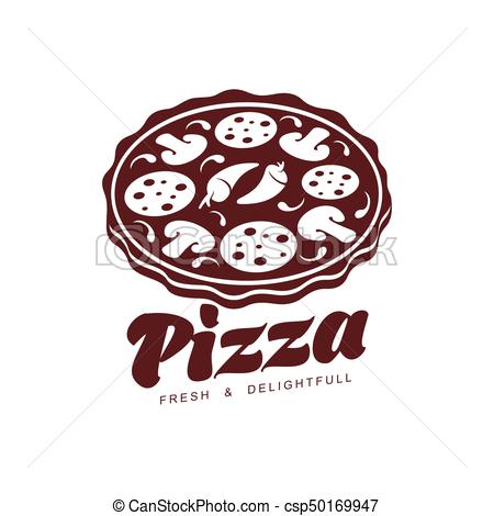 450x470 Vector Flat Pizza Icon Pictogram Isolated. Vector Flat Pizza Icon