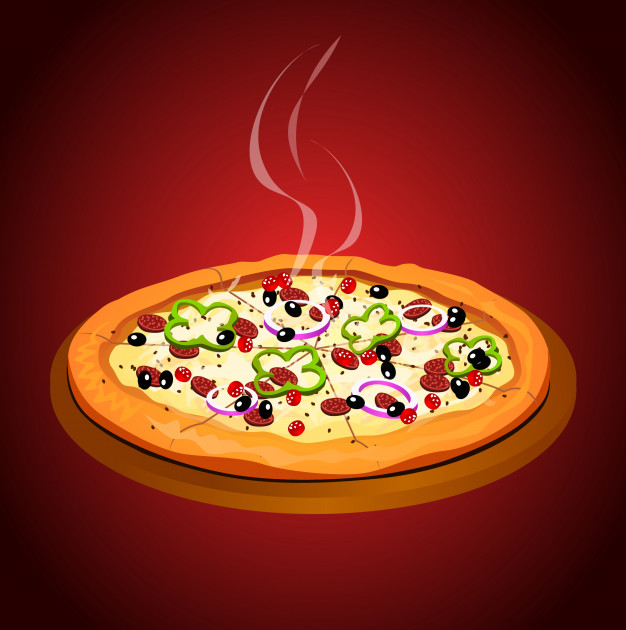 626x630 Pizza Vector Vector Premium Download