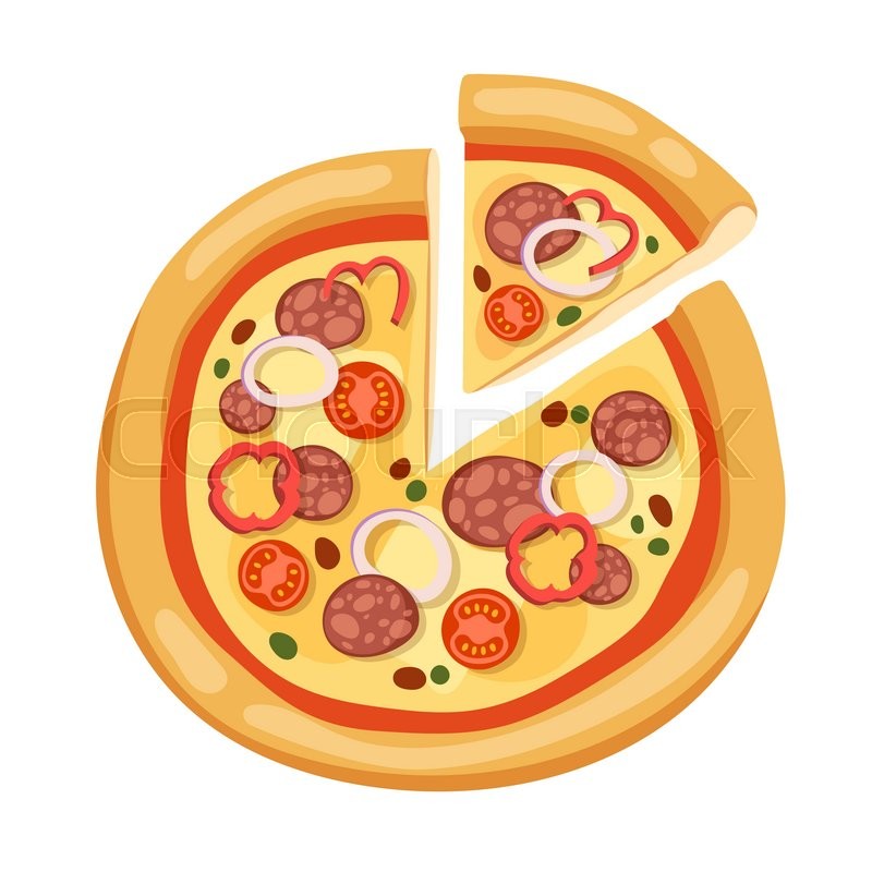 800x800 Pizza Flat Icons Isolated On White Background. Pizza Food