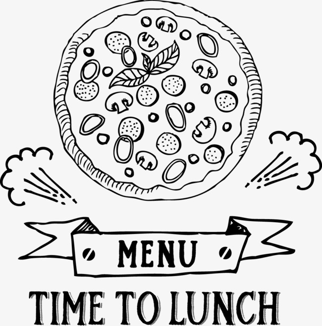 650x659 Pizza Lunch Menu Logo Logo, Pizza Vector, Logo Vector, Menu