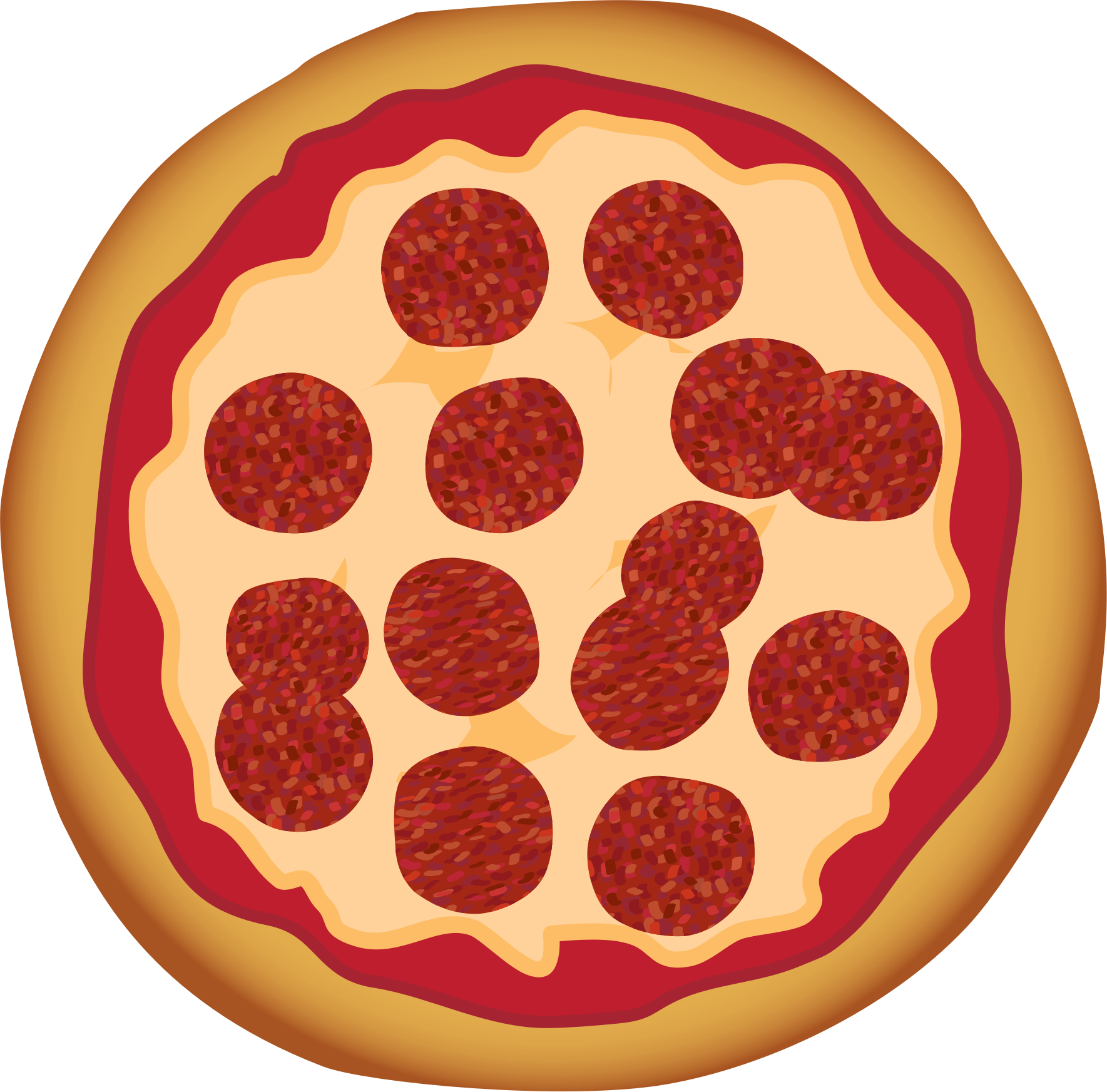 1769x1745 Collection Of Free Pizza Vector Animated. Download On Ubisafe