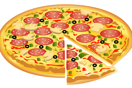 450x300 Collection Of Free Pizza Vector Vegetarian. Download On Ubisafe