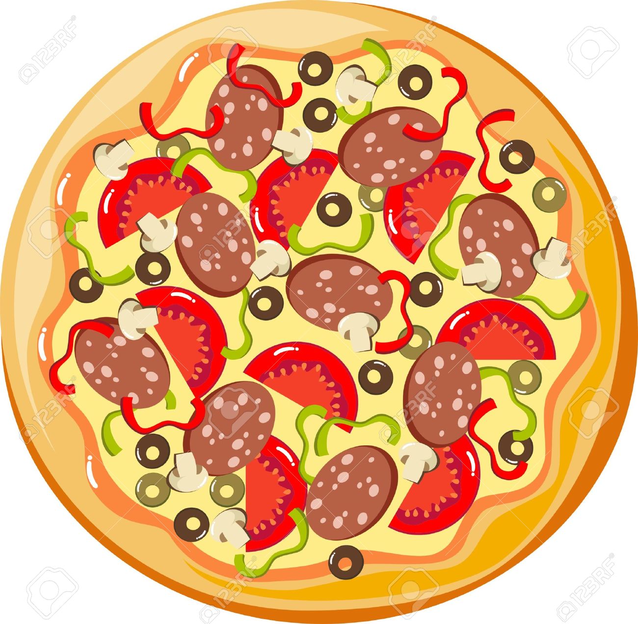 1300x1271 Collection Of Pizza Clipart Vector High Quality, Free