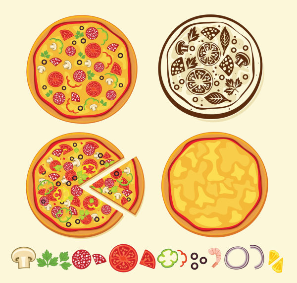 600x570 Pizza Vector Icons Eps Format Free Vector Download