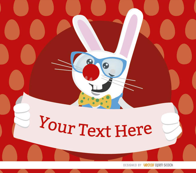 647x570 Easter Nerdy Rabbit Placard