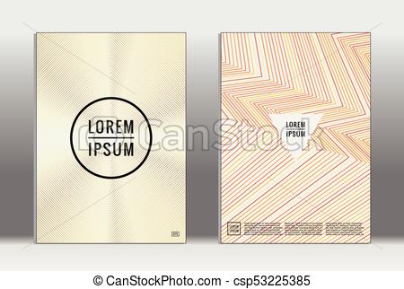 450x322 Minimal Placard. Vector Geometric Cover. Hipster Trendy Report