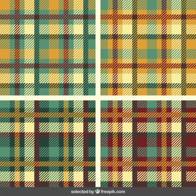 626x626 Tartan Patterns Collection Vector Free Download