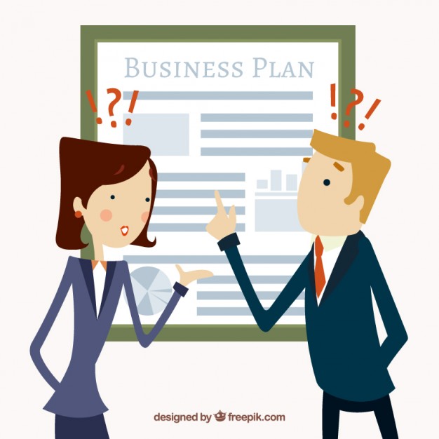 626x626 Business Plan Illustration Vector Free Download