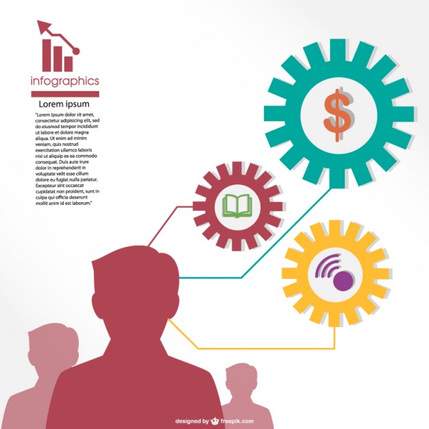 626x626 Business Plan Silhouettes Infographic Vector Free Download