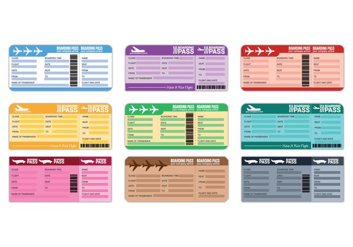700x490 Plane Ticket Free Vector Art