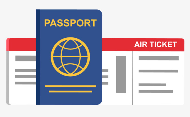 650x400 Vector Passport And Ticket, Ticket Vector, Vector, Passport Png