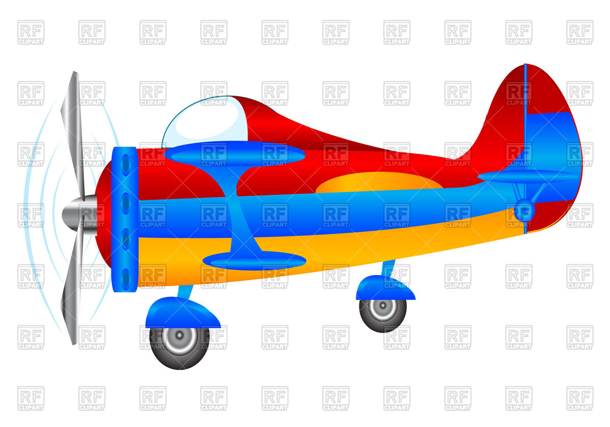 1200x840 Cartoon Small Plane Vector Image Vector Artwork Of