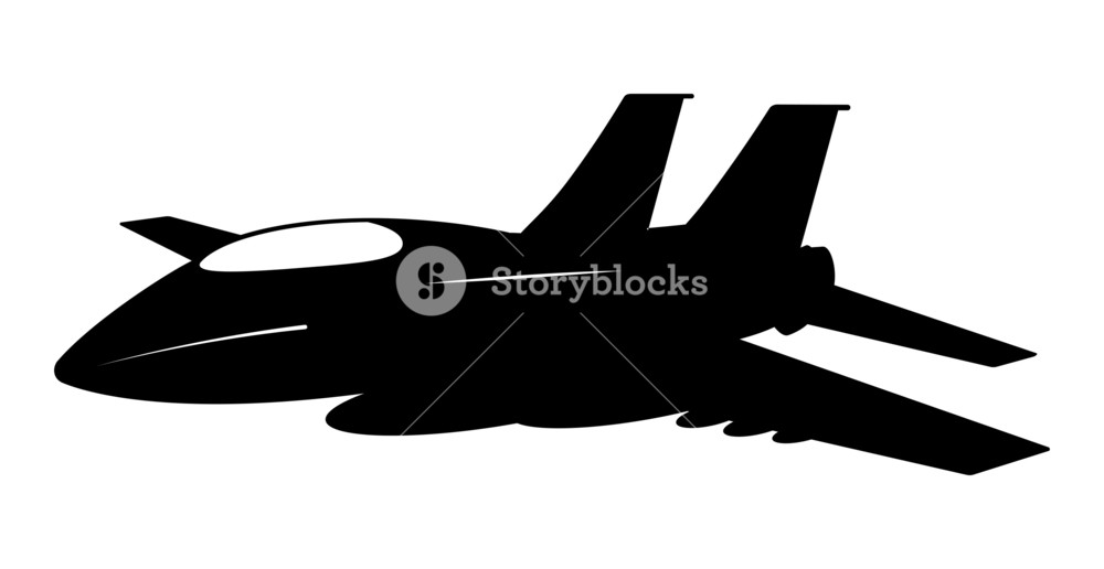 1000x516 Plane Vector Shape Royalty Free Stock Image
