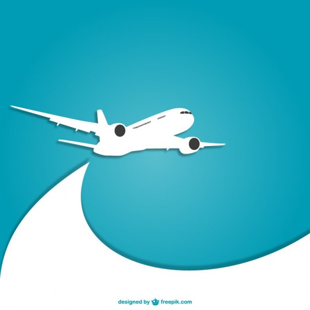 626x626 Blue And White Plane Vector Free Download