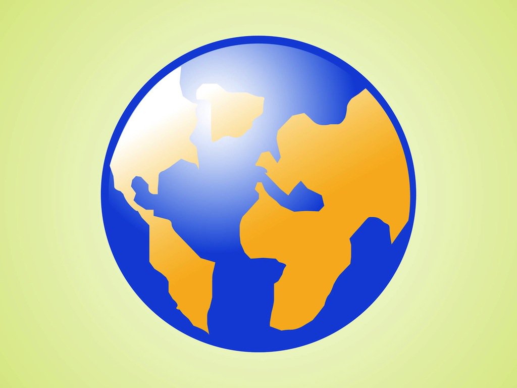 1024x768 Planet Earth Icon Vector Art Amp Graphics