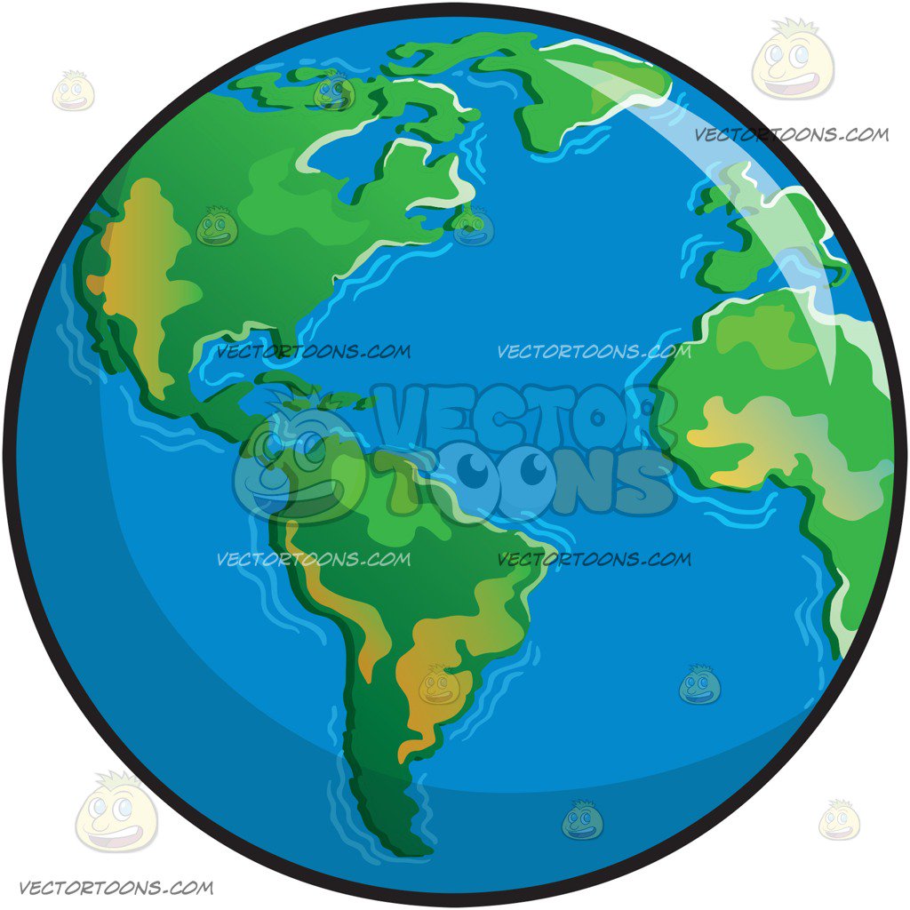 1024x1024 The Planet Earth Clipart By Vector Toons
