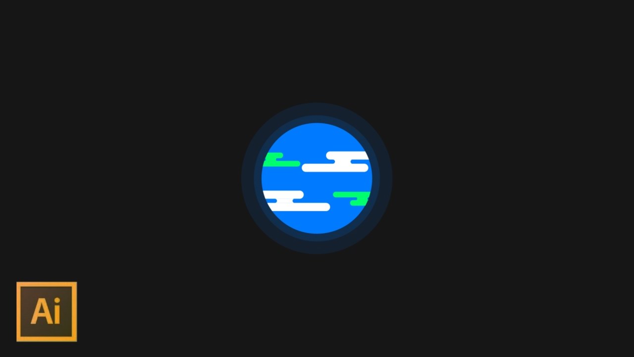 1280x720 Graphic Design How To Create Flat Style Vector Planet In