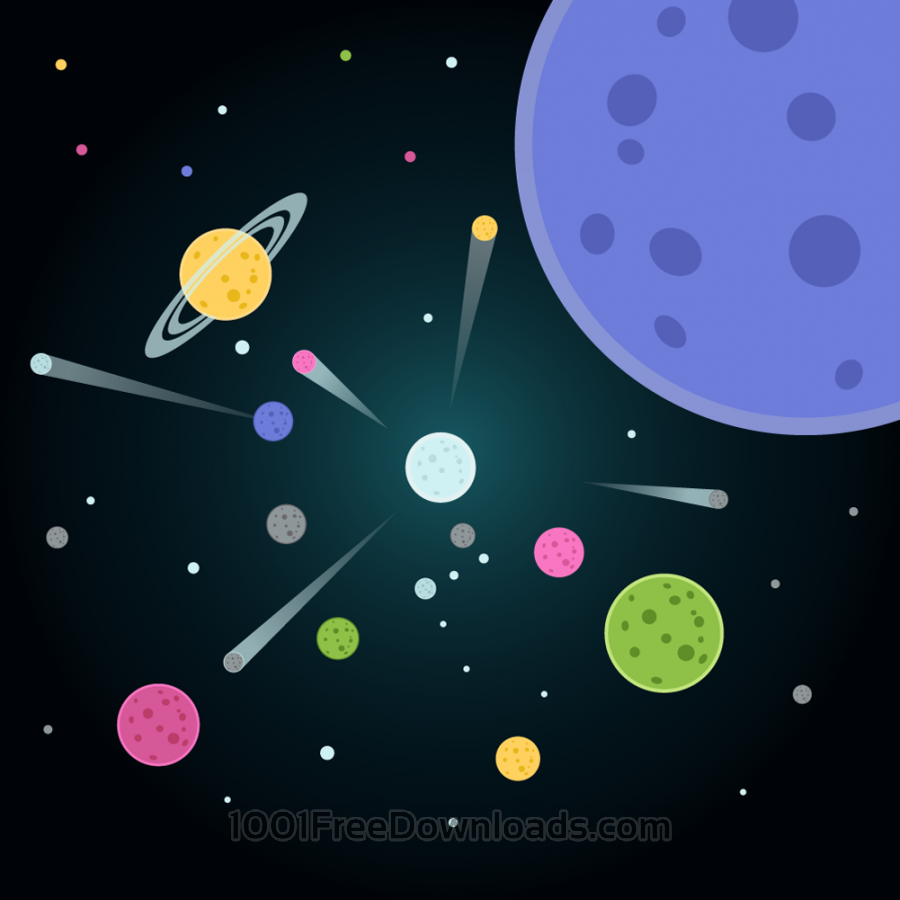 900x900 Free Vectors Vector Illustration Planets Backgrounds