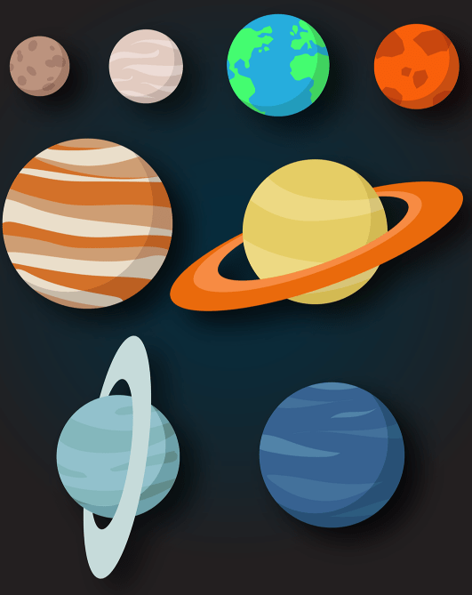 531x669 Images Of Solar System Vector Free Download
