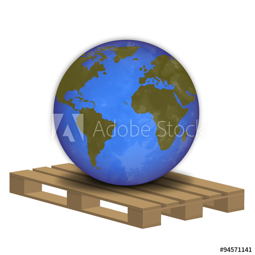 500x500 Planeta Tierra Sobre Europalet 2.