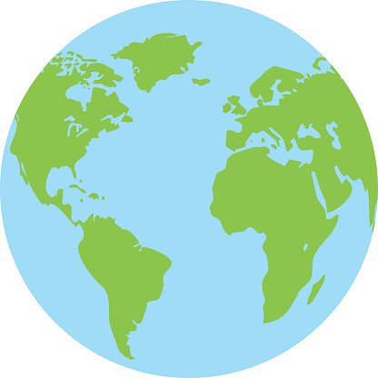 416x416 Vector De Icono De Planeta Tierra Premium Clipart