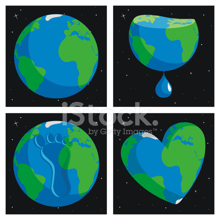 440x440 Del Planeta Tierra Stock Vector