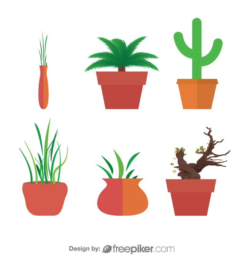 800x851 Freepiker Plant Pot Vector Design