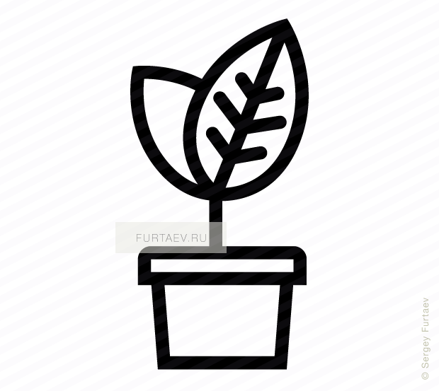 620x553 Plant Pot Vector Icon