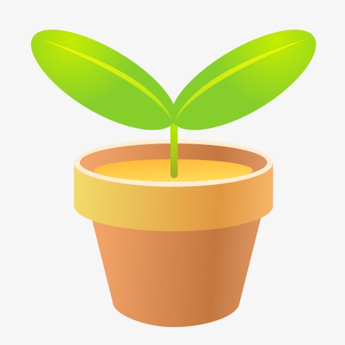 500x500 Pots Vector, Flower Pot, Grass, Vector Png And Vector For Free