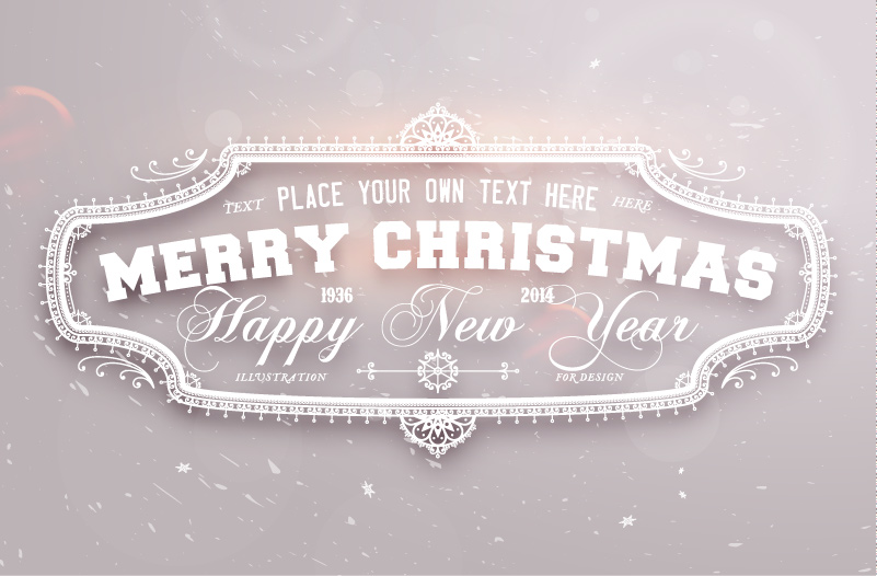 801x526 Gray Christmas Plaque Vector Free Vector Graphic Download