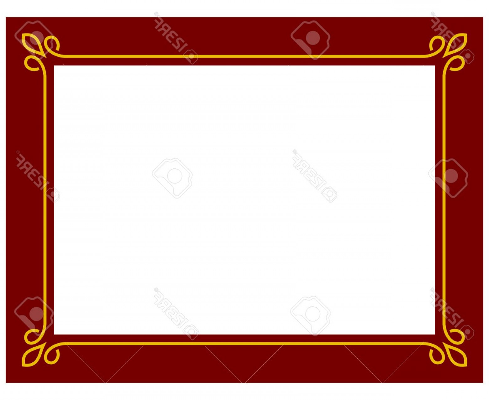 1560x1276 Photostock Vector Red Border Frame Deco Plaque Vector Art Simple