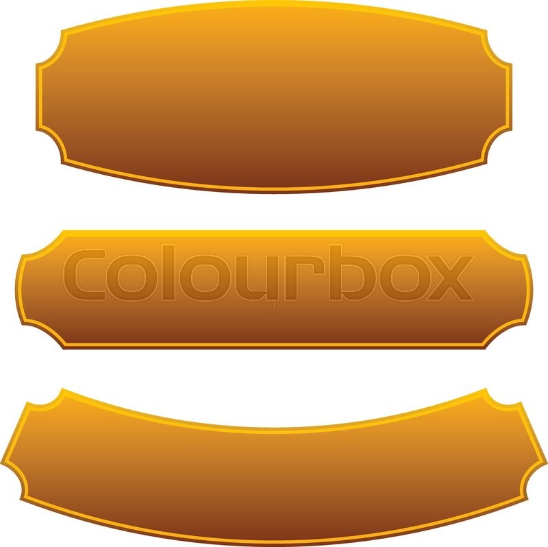 800x798 Set Of 3 Rectangular Plaque, Banner Backgrounds Stock Vector