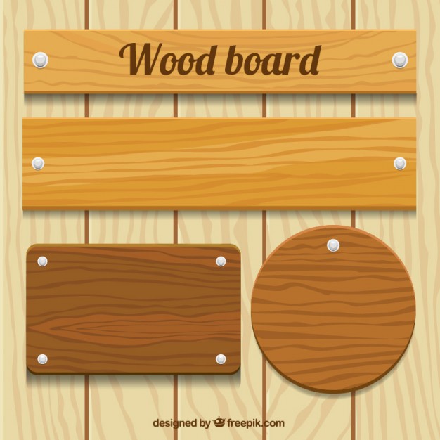 626x626 Wooden Plaque Pack Vector Free Download