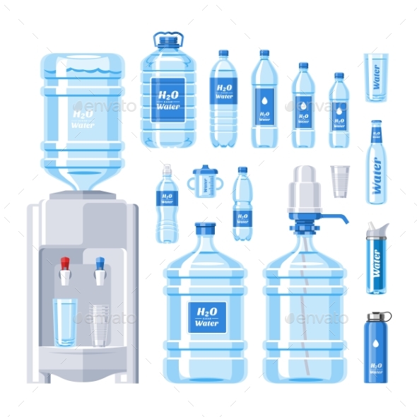590x590 Water Bottle Vector Water Drink Liquid Aqua By Pantimetrok