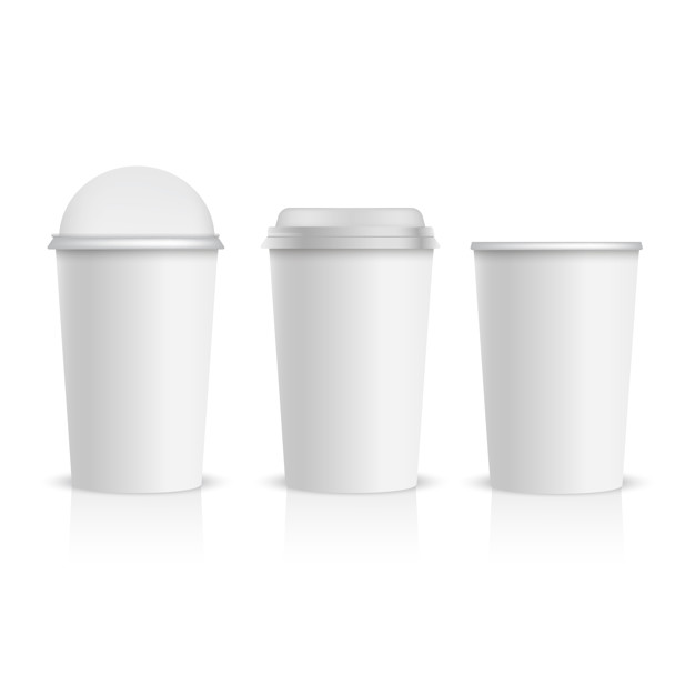 626x626 Realistic Plastic Cup Vector Premium Download