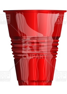 283x400 Red Plastic Cup Vector Image Vector Artwork Of Objects Arkela