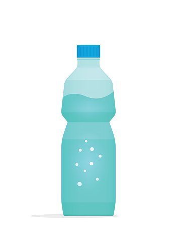 352x490 Water Bottle Plastic Vector Illustration Isolated On White