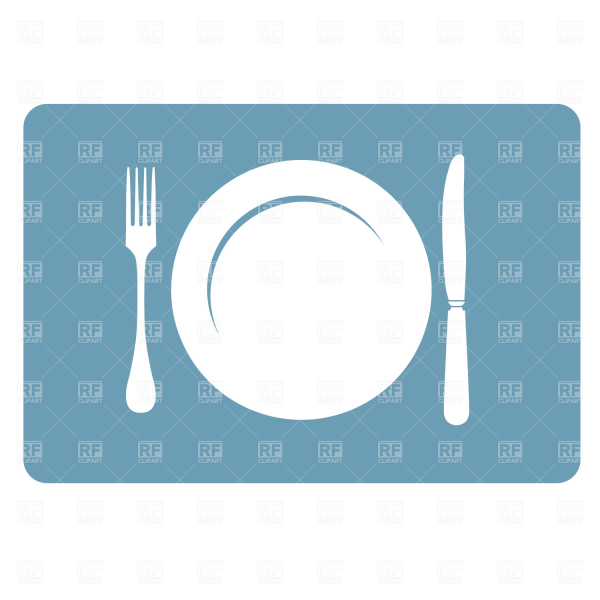 1200x1200 Plate, Fork And Knife Vector Image Vector Artwork Of Food And