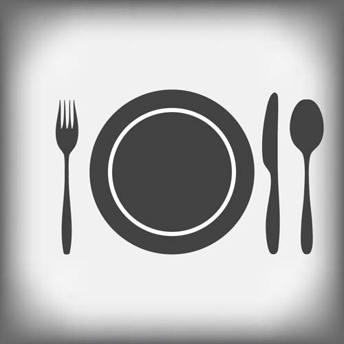 500x500 Tableware With Empty Plate Vector 18 Free Download