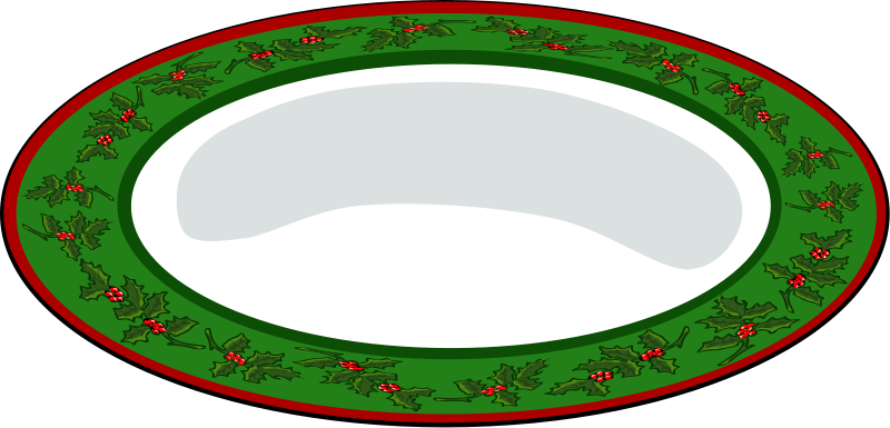 800x385 Christmas Plate Free Vector 4vector