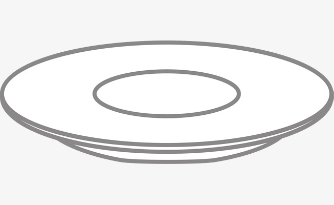 650x400 White Plate Vector, White Plate, Cartoon Hand Painted, Kitchen