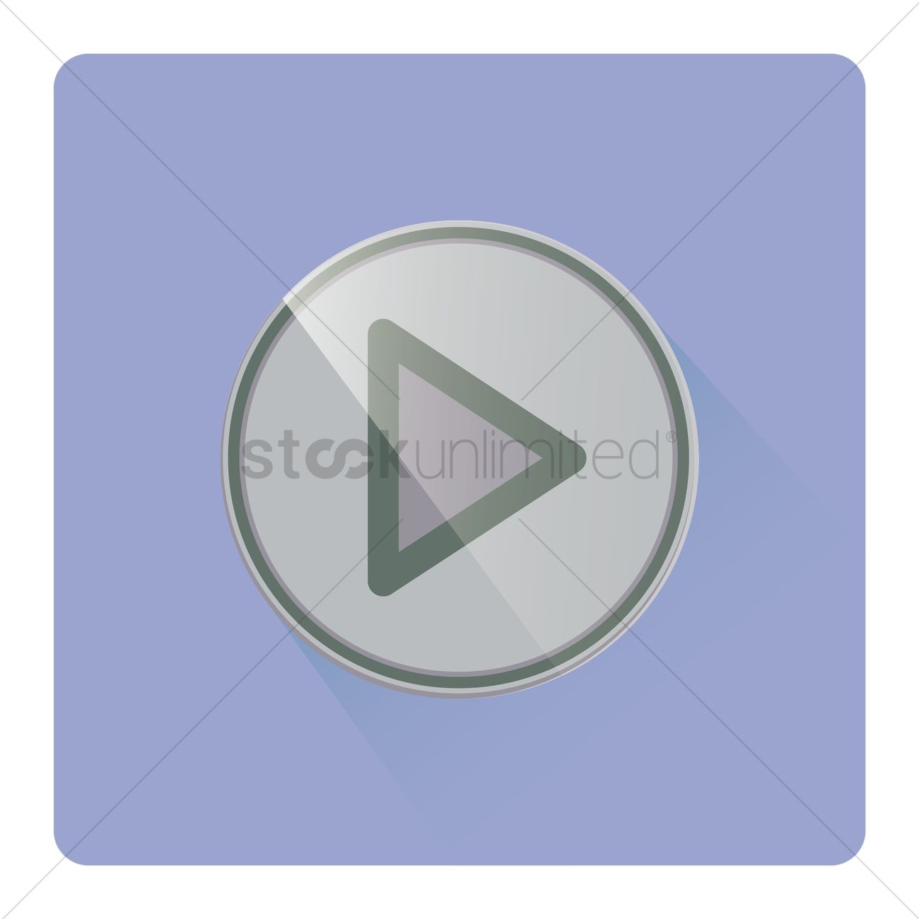 1300x1300 Play Button Icon Vector Image