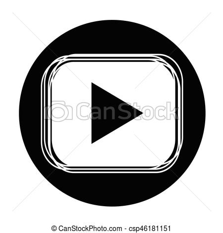 450x470 Play Button Icon Clipart Vector