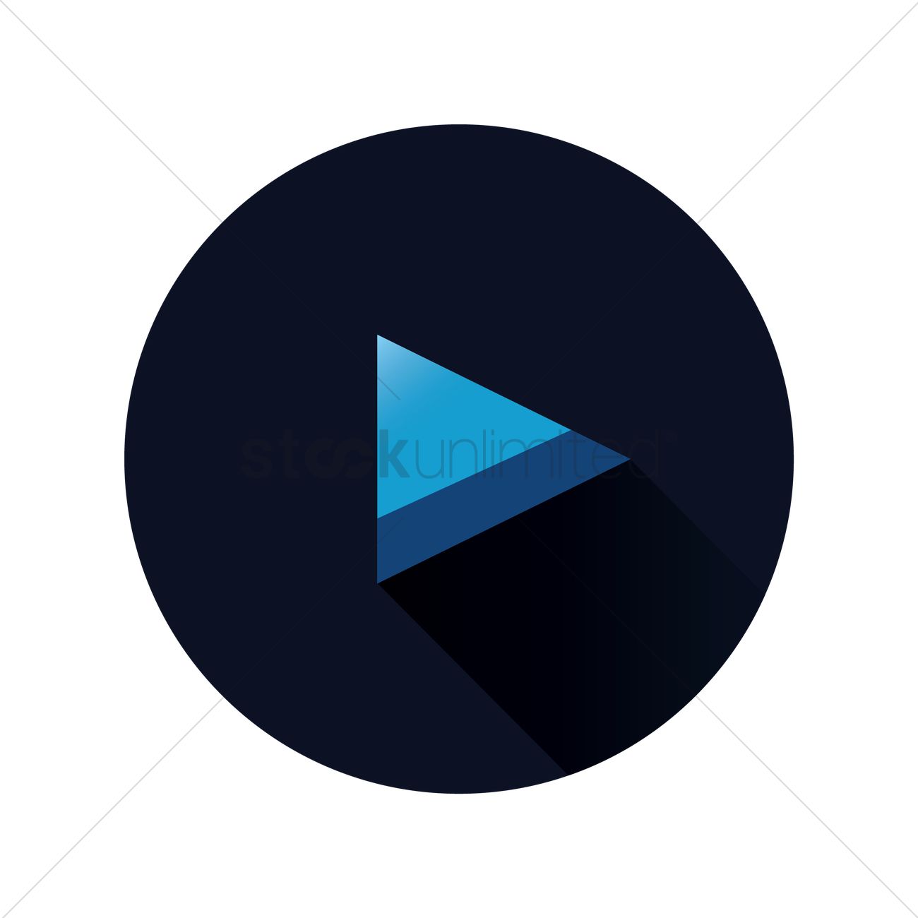 1300x1300 Play Button Vector Image